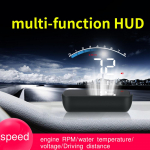 Universalus M6S automobilio HUD ekranas ODB II GPS spidometro tachometro greičio / vandens temperatūros / įtampos LED