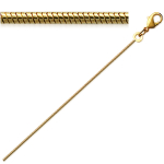 Les Tr&eacute;sors De Lily [C7347] - Chaine Plaqu&eacute; Or 'Serpent' dor&eacute; - 40 cm 1 mm