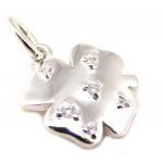 Altesse [F5869] - Pendentif Argent 'Tr&egrave;fle &agrave; 4 Feuilles'