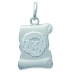 Les Tr&eacute;sors De Lily [I9063] - Pendentif Argent 'Lion' argent&eacute; - 13x15 mm