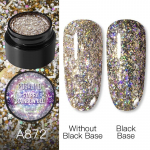 ROSALIND 5ml Gelinis nagų lakas Shiny Rainbow Glitter Painting Nail Art Design Vernis Semi Permanent Polish Gel Top Coat Manikiūras