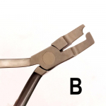 Dantų laboratorijos karūnėlės gofravimo kontūravimas Johson Plier Metalinės karūnėlės žnyplės Odontologo įrankių instrumentas 1 piece B