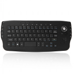 E30 2,4 GHz belaidė klaviatūra su &bdquo;Trackball Mouse Scroll Wheel&ldquo; nuotolinio valdymo pultu, skirta &bdquo;Android TV BOX&ldquo; juoda