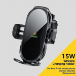 Essager automobilinis belaidis įkroviklis Magnetinis 15W automobilinis telefono laikiklis skirtas iPhone Samsung Xiaomi infraraudonųjų spindulių indukcijos QI greitas įkrovimas juoda