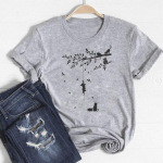 &bdquo;Letter Lovely Tee Top Fashion&ldquo; mar&scaron;kinėliai 90-ųjų Sweet Style Drabužiai Kasdieniai trumpomis rankovėmis Moteri&scaron;ki spausdinti Moteri&scaron;ki grafiniai mar&scaron;kinėliai S