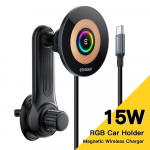 Essager 15W Qi automobilinio belaidžio įkroviklio telefono laikiklio laikiklis, skirtas iPhone 14 13 12 Pro Max belaidžio greito įkrovimo telefono laikiklio įkroviklis Black Type B