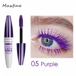 5D &scaron;ilko pluo&scaron;to tu&scaron;as 5 spalvų blakstienų priauginimas blakstienų &scaron;epetėlis vandeniui atsparus grožio makiažas 05#PURPLE