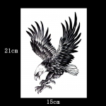 1 vnt. New Eagle vandeniui atsparus laikinas kūno apipavidalinimas, rankos pečių krūtinės tatuiruotės lipdukas moterims / vyrams juoda