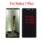 Skystųjų kristalų ekranas, skirtas Nokia 7 Plus TA-1041 TA-1062 TA-1046 LCD ekranas Jutiklinis ekranas Skaitmenintuvo viso mazgo pakeitimas juoda