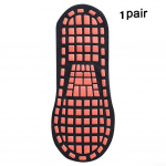 1/2 poros neslystančios kojinės juodos medvilnės masažas neslystantis unisex 1pair