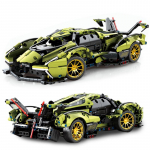 1039PCS Techninė 1:14 V12 Lamborghinied Vision Gran Turismo statybiniai blokai greitaeigė transporto priemonė MOC plytos žaislai dovanos vaikams berniukui