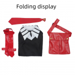 Anime Akame Ga KILL! &bdquo;Akame Cosplay&ldquo; kostiuminė suknelė, suri&scaron;ama prie diržo Priedai, visos komplektacijos uniformos komplektas Helovino karnavalinio vakarėlio drabužiai