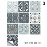 10 vnt sienų lipdukai tapetai PVC atsparus vandeniui ir alyvai atsparus kontaktinis popierius, lipnus virtuvės viryklės stalvir&scaron;iams namų dekoravimui 10x10cmx10pcs