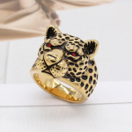 Suasmenintas Retro Lion Head vyrų titano plieno žiedas 13