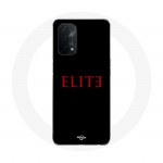 Coque pour Oppo A54 5G Elite Saison 5 Logo Rouge Fond Noir