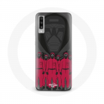 Coque pour Samsung Galaxy A50 Squid Game Affiche masques personnages