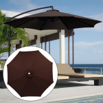 Patio Umbrella Canopy Vir&scaron;utinio dangčio sodo kolonos audinys Lengvas skėtis paplūdimiui 2m 6 Ribs