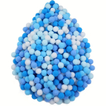 500 vnt. 0,39 colio &bdquo;Pom Poms&ldquo; asorti, tinkami &bdquo;pasidaryk pats&ldquo; meno kūrimui 500pcs mėlyna