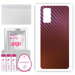 apgo skin sticker film foil vinyl for the BACK compatible with Honor View30 Pro, scratch-resistant, easy to install - Carbon Chameleon CAKA5
