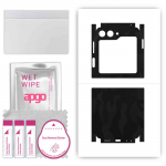 apgo Protective Skin Sticker for the back+sides compatible with Samsung Galaxy Z Flip 5, Full Wrap Film, Foil, Vinyl - Pattern Black Camo
