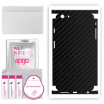 apgo Protective Skin Sticker for the back+sides compatible with Apple iPhone 6s Plus, Full Wrap Film, Foil, Vinyl - Pattern Carbon Black