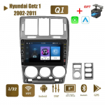 8 colių WIFI automobilių radijo stereofoninė multimedija, skirta Hyundai Getz 1 2002-2011 su mygtuko rankenėle Android 2Din GPS Navi Carplay Auto 2+32GB