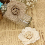 2 vnt 9 cm rankų darbo džiuto Heseno audeklo gėlės Rožės Shabby Chic Rustic Vestuvių dekoravimo stalas Kalėdų vakarėlio &bdquo;pasidaryk pats&ldquo; reikmenys chaki