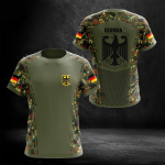 Vokietijos nacionalinės emblemos vyri&scaron;ki mar&scaron;kinėliai su 3D spausdinimu Vasaros kietas vaikinas, greitai džiūstantis trumpomis rankovėmis Oversize Street Sports Casual Trend Top XL