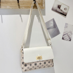 Vieno peties rudens moteri&scaron;kas krep&scaron;ys Auk&scaron;tos kokybės Sense Small Square Bag Ni&scaron;inis krep&scaron;ys Crossbody krep&scaron;ys balta