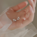 Flower Stud Auskarai Moteri&scaron;ki lengvi prabangūs ni&scaron;iniai dizainai Sense Sweet Rose Auskarai Auskarai