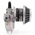 49cc mini motociklo priedai: Mažo sportinio automobilio visureigio Leah 2 taktų variklio karbiuratorius su oro filtru. 38mm, LQ, 47-49cc