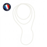 Sautoir - Perlinea - Perle de Culture d'Eau Douce AAA+ - 6-7 mm - Blanc Naturel - 160 cm