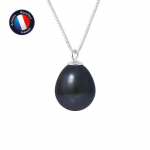 Collier - PERLINEA - Perle de Culture d'Eau Douce AAA+ - 9-10 mm - Or Blanc - Femme