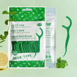 50Pcs Mint Dental Floss Stick Home Portable Disposable Care Dental Floss Stick Oral Care Deep Cleaning one size
