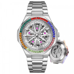 2024 Nauji Vaivoryk&scaron;tės Bezelio Visi&scaron;kai Automatiniai Mechaniniai Laikrodžiai Vandeniui atsparūs &Scaron;vytintys Vyri&scaron;ki Laikrodžiai Plieninė Apyrankė Vyri&scaron;kiems Dovanos juoda