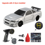 1/43 Patobulintas RC automobilis Mini lenktyniniai automobiliai su giroskopu 2.4G nuotolinio valdymo driftas 4WD bekelės didelės spartos motorinės transporto priemonės modelis žaislai