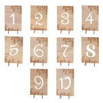 10 vnt. 1-10 numerių mediniai ženklai Vestuvių stalo numeris Medinio stalo numeriai Gimtadienio vakarėlio sužadėtuvių sėdynės numeriai ženklas Dovana