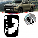 Automobilio pavarų skydelio dangtelio apdaila, skirta Toyota For Hilux 2015-2024 Piano Black Gear Shifter Plate Cap Decor Carbon Fiber CHINA