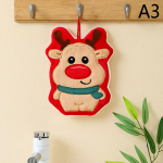 Kalėdinis rankų rank&scaron;luostis Animacinis sniego senis Valymo &scaron;luostė Sugerianti virtuvės valymo skuduras Kalėdinė nosinė Kalėdų dekoras A1