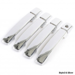 Chromuotas durų rankenų dubenėlių apvadas, durų rankenų dangtelis, automobilio stilius Nissan Qashqai J10 Sentra Altima Quest Maxima Frontier 200-2013 sidabras