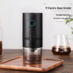 Ne&scaron;iojamas elektrinis kavos pupelių malūnėlis, įkraunamas per USB, skirtas naudoti lauke Upgraded grinder (internal adjustment) juoda