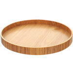 Apvalus medinis padėklas paprastos formos restoranas vaisių lėk&scaron;tės kriauklė naminės duonos patiekimas dekoratyvinis vonios kambario gimtadienis 21x21x2cm &scaron;viesiai ruda spalva