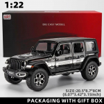 1:22 Metalinis žaislinis automobilis Modelis Simuliatas Mastelis Metalų Lydinys Transporto priemonė Garsas ir &Scaron;viesa Atitraukiamas Tinka Vaikams Berniukui Dovana Daugybė Durų Gali Būti Atidaromos juoda