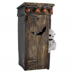 Mumijos lauko tualeto dekoras Juokingas lauko tualeto mumijos žaislas Helovino dekorui Lauko tualeto mumija Animacinės Helovino dekoracijos stalui namui