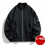 L-9XL didelio dydžio striukė, rudeninė vyri&scaron;ka striukė, stovima beisbolo striukė Neper&scaron;lampama alpinizmo striukė 9XL juoda