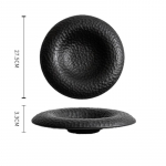 Vientisos spalvos kūrybi&scaron;kos tekstūros keraminė gili lėk&scaron;tė desertinė lėk&scaron;tė salotinė lėk&scaron;tė makaronų lėk&scaron;tės molekulinės virtuvės specialūs indai