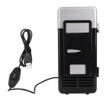 Mini USB Biuro Mini &Scaron;ildymo Ir &Scaron;aldymo Dvigubo Naudojimo Ne&scaron;iojamas &Scaron;aldytuvas Gėrimų Vėsintuvas(Juoda) juoda