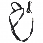 Pauk&scaron;čio petne&scaron;os Itin lengvas pavadėlis Reguliuojama papūgos skraidymo virvė žaidimams lauke, vakarėliams Juoda XS XS juoda