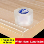 Skaidri apsauginė juostelė Lipni baldų kampinė buferis vaikams stalo kra&scaron;to apsaugos juosta 0.5mm x 5cm x 3m