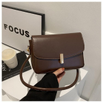 Paprasto vienspalvio dizaino žieminis retro tekstūros madingas krep&scaron;ys per petį, crossbody, ne&scaron;iojamas po pažastimi, moterims balta